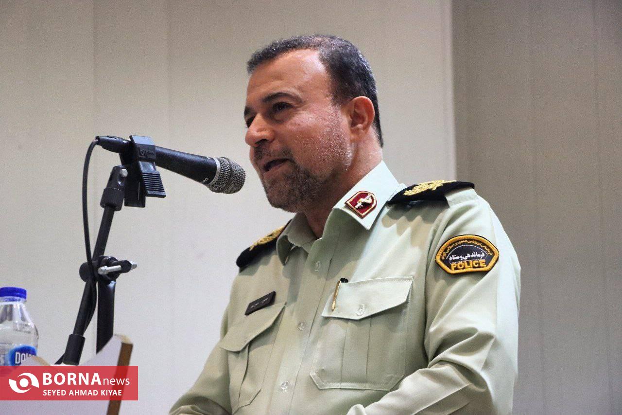 مراسم تکریم و معارفه فرمانده انتظامی شهرستان لنگرود برگزار شد