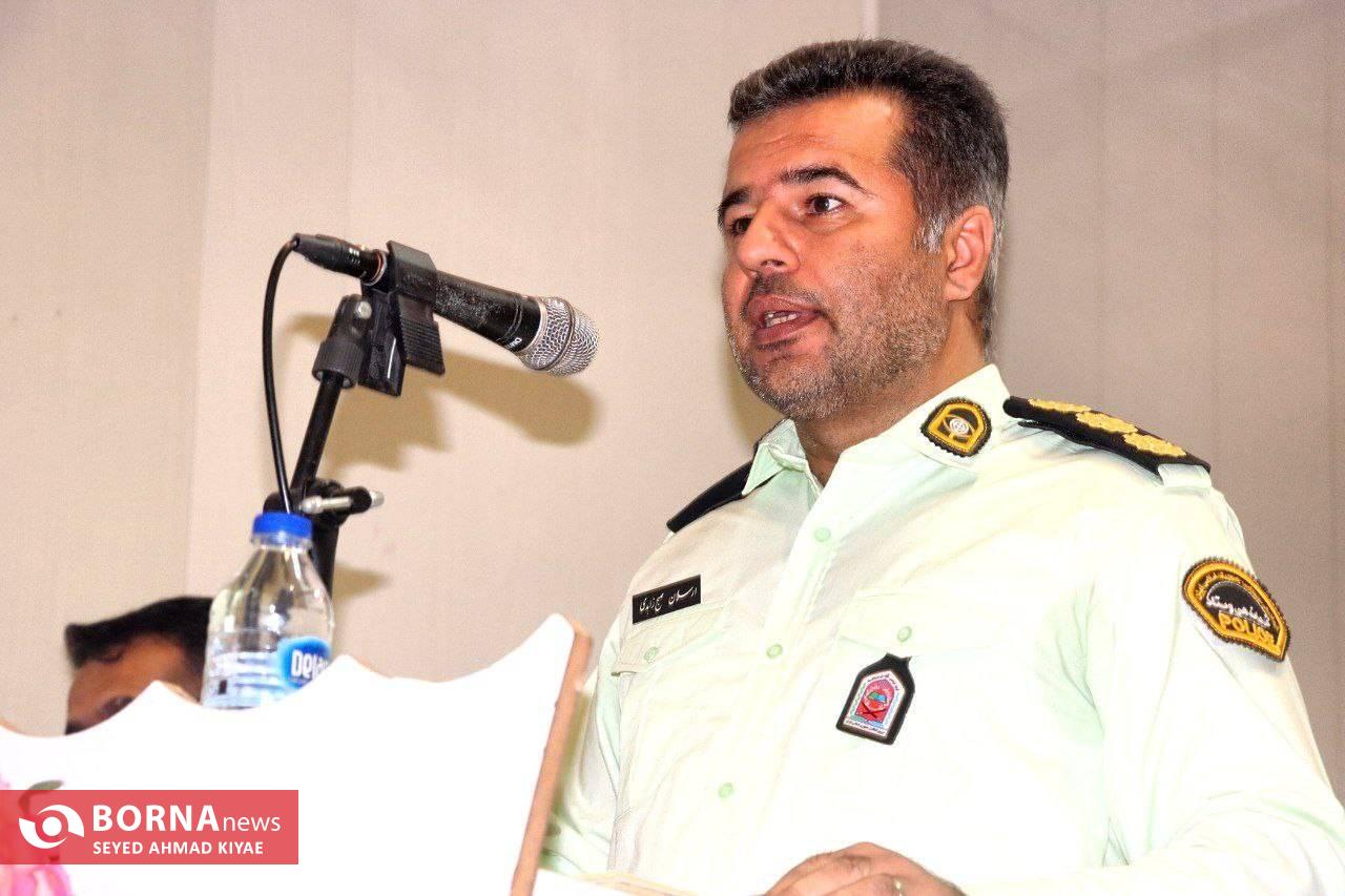 مراسم تکریم و معارفه فرمانده انتظامی شهرستان لنگرود برگزار شد