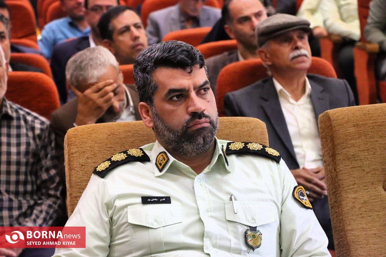 مراسم تکریم و معارفه فرمانده انتظامی شهرستان لنگرود برگزار شد