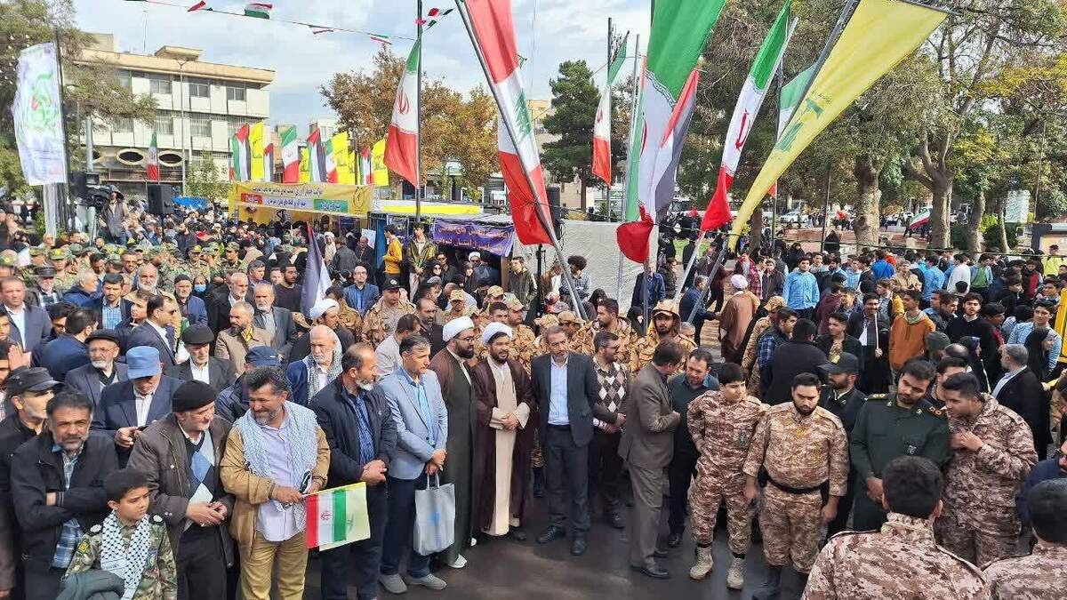 فریاد‌های مرگ بر اسراییل در استان قزوین طنین انداز شد 