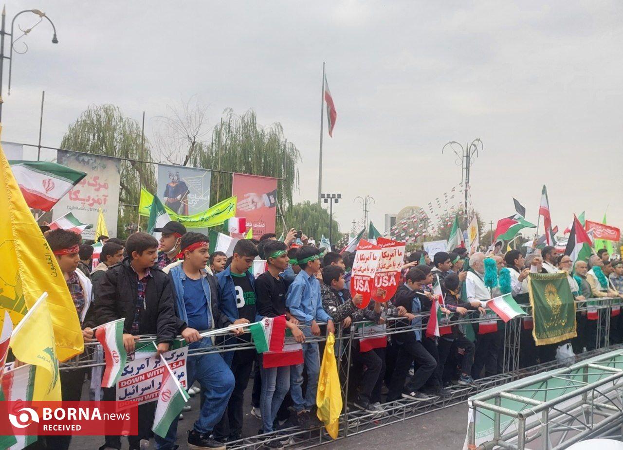 راهپیمایی ۱۳ آبان در شهرری، نمایش همبستگی مردمی و فریاد ایستادگی در برابر استکبار