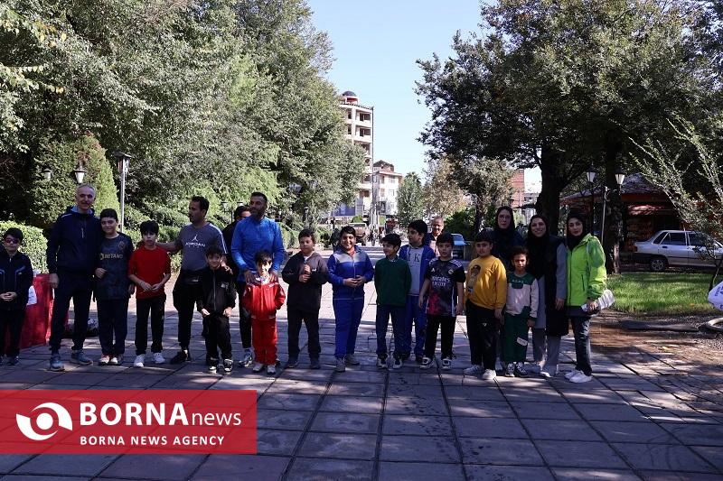 برگزاری همایش پیاده روی خانوادگی دبستان پسرانه سماء شعبه دو رشت