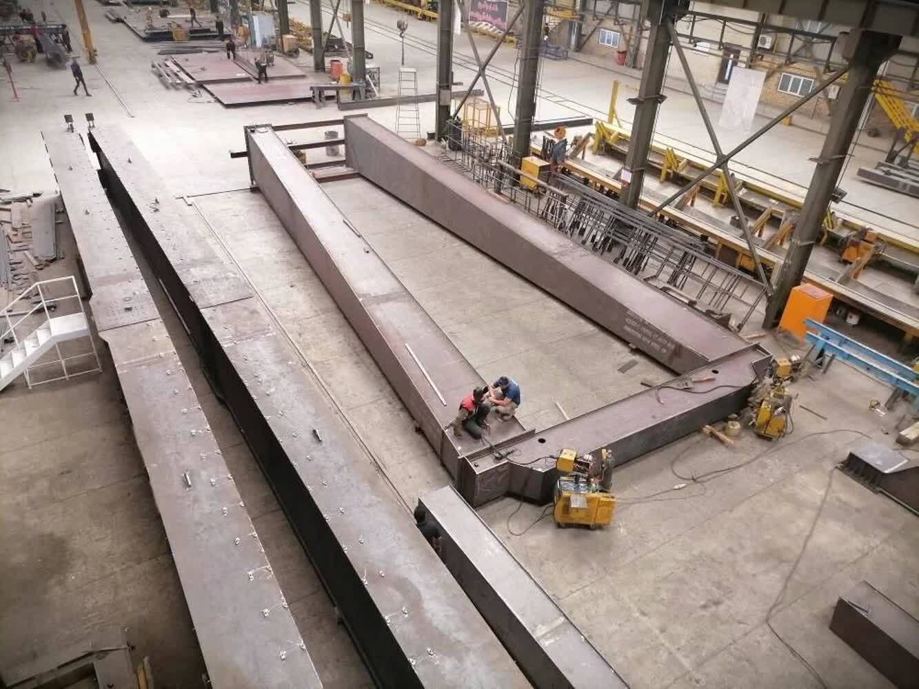 ساخت جرثقیل کارگاهی ۵۰ تنی توسط شرکت شکوفا صنعت پویا ساخت جرثقیل کارگاهی ۵۰ تنی توسط شرکت شکوفا صنعت پویا