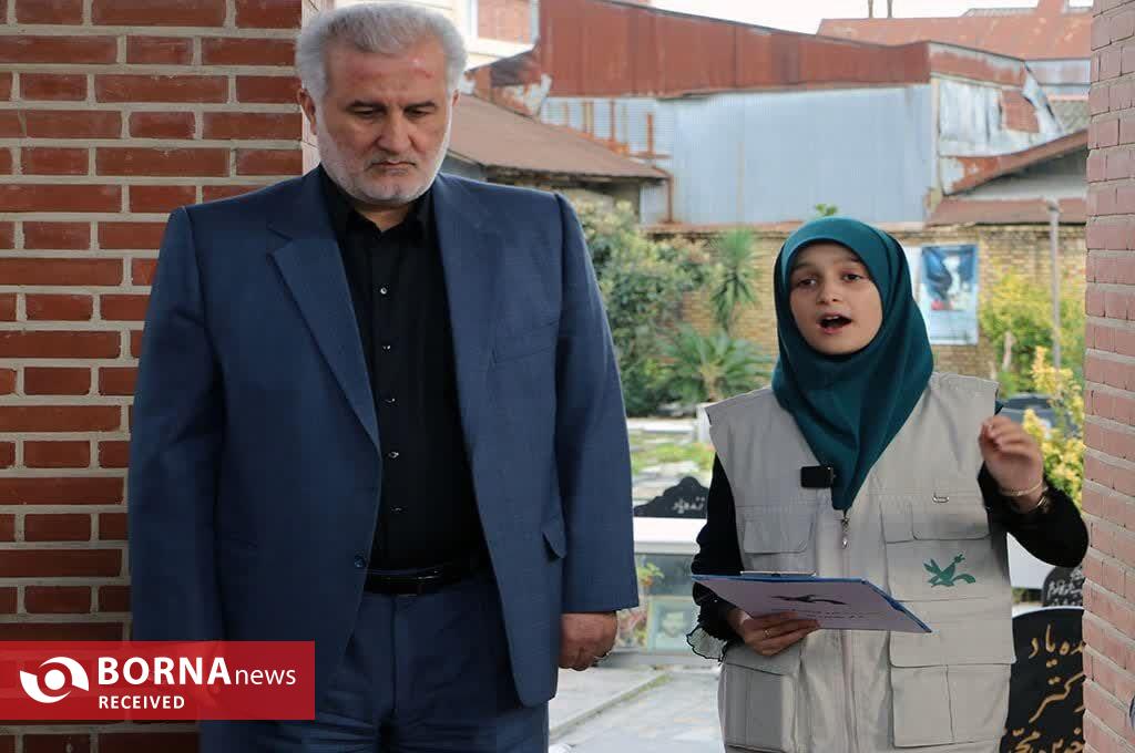 ادای احترام کودکان و نوجوانان گیلانی به سردار جنگل