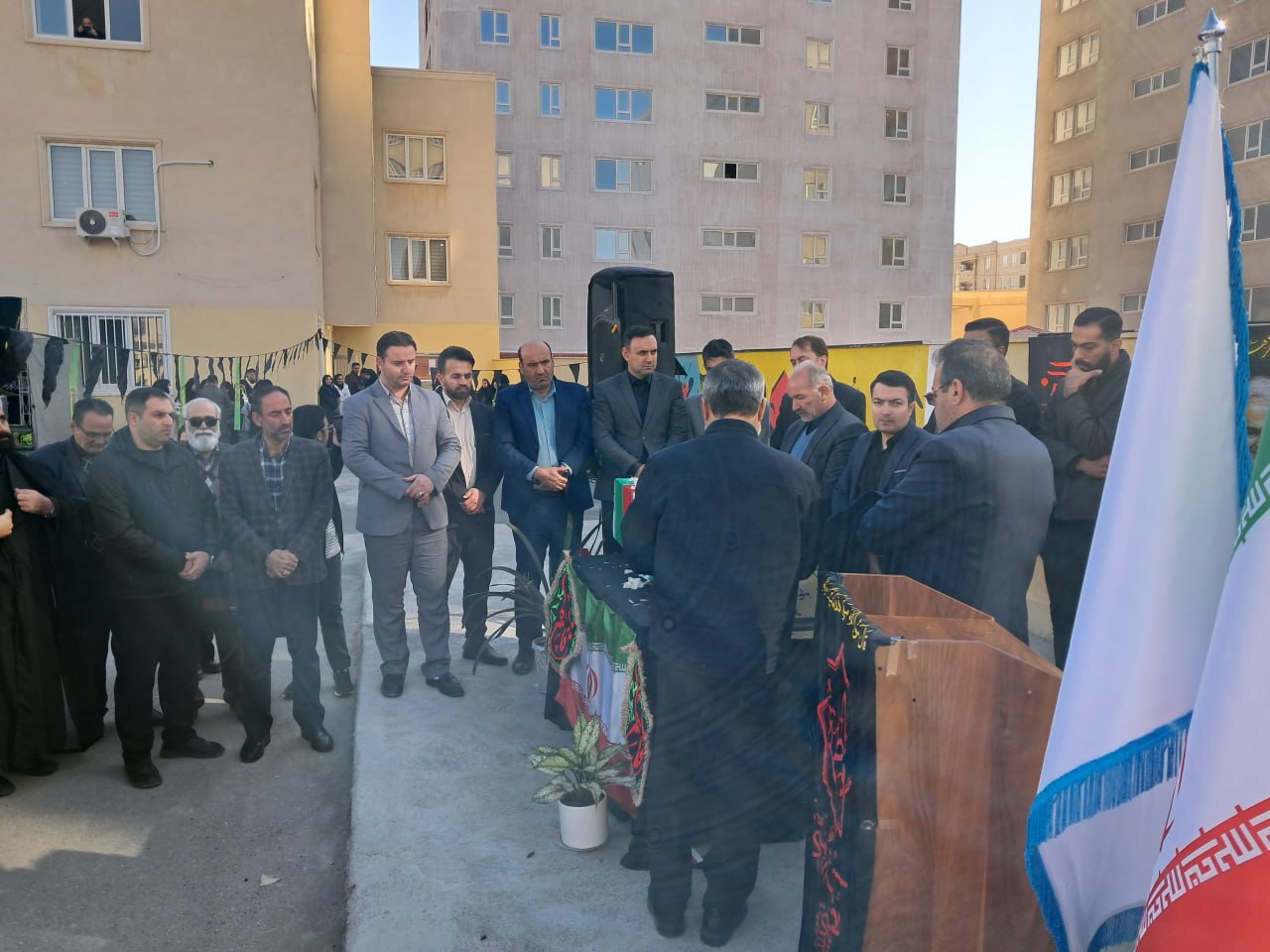 مراسم وداع با شهید گمنام در دانشگاه آزاد اسلامی فردیس برگزار شد