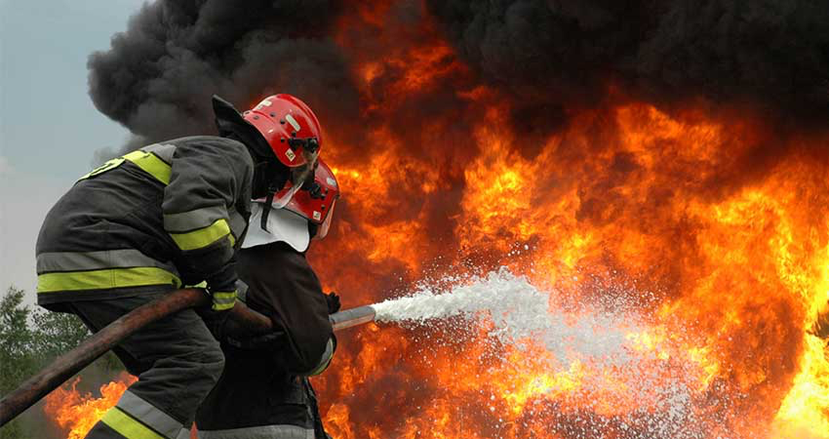 یک مصدوم در حادثه حریق شهر ری