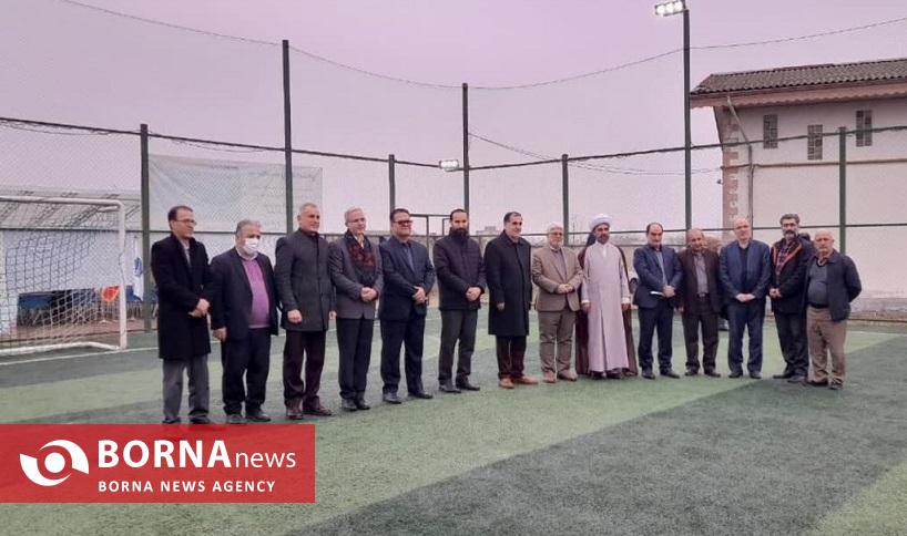 افتتاح زمین چمن مصنوعی دانشکده ملی مهارت شهید چمران رشت