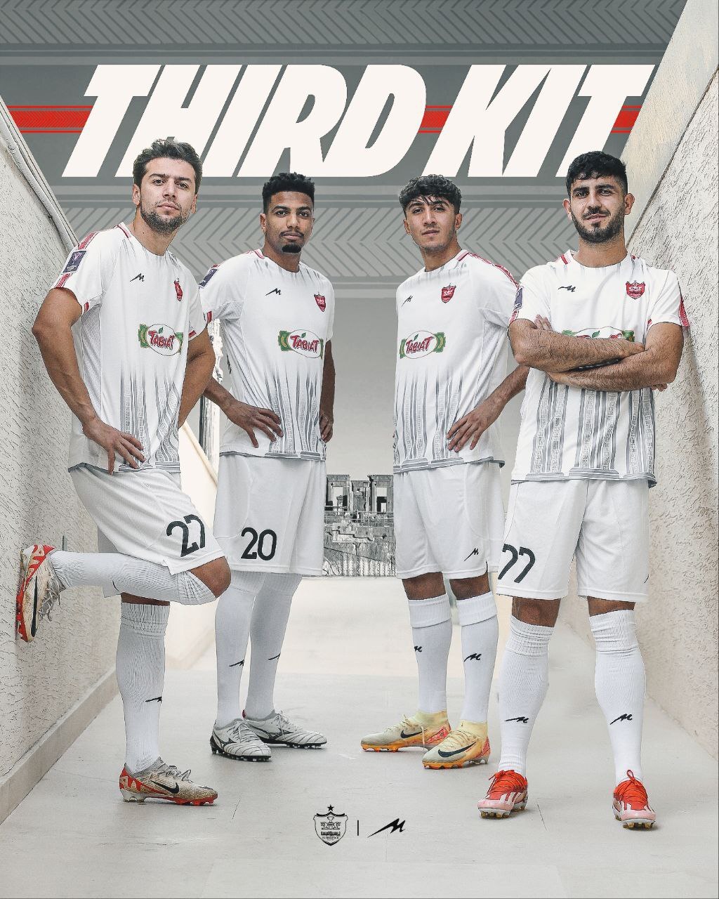 از کیت جدید پرسپولیس رونمایی شد +تصاویر