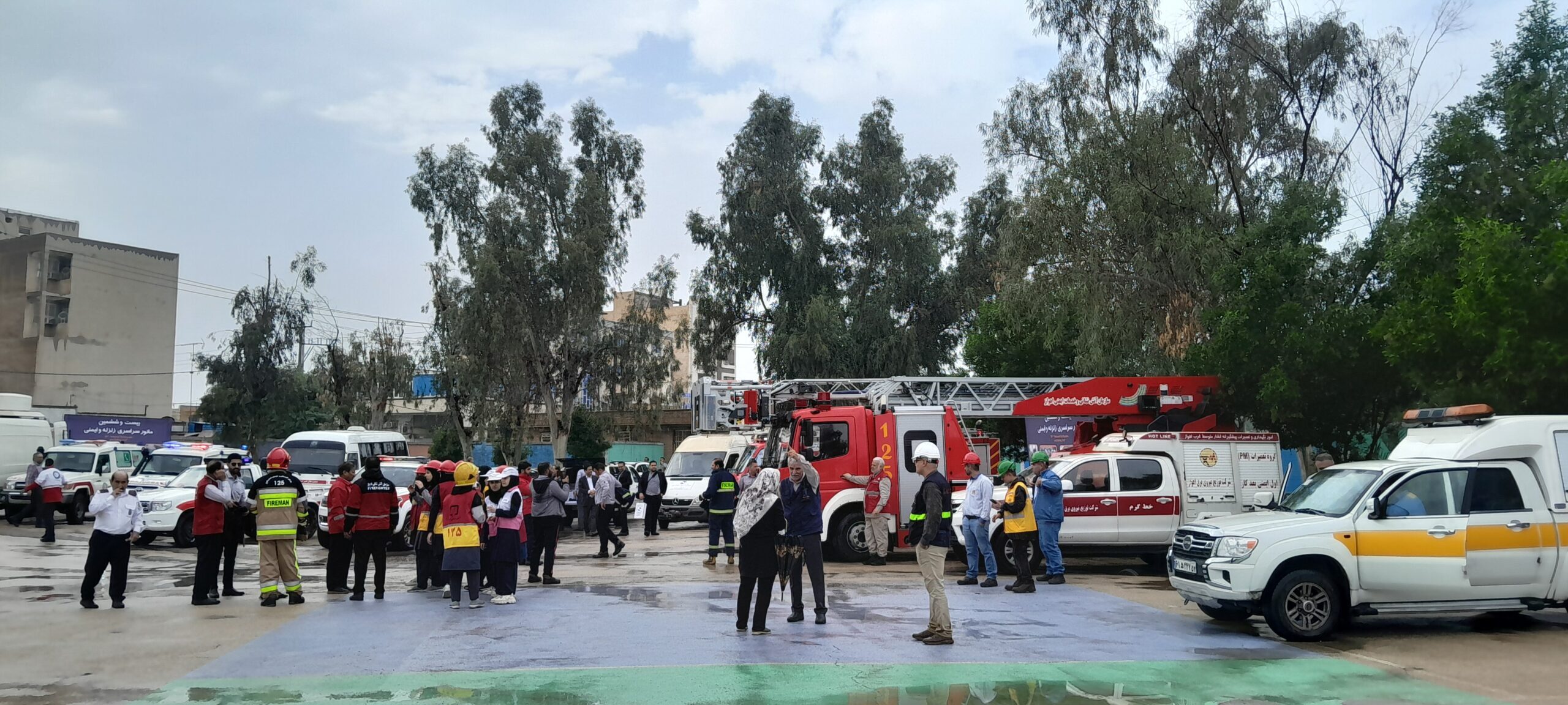 برگزاری مانور زلزله در مدارس خوزستان همراه با بارش های پاییزی