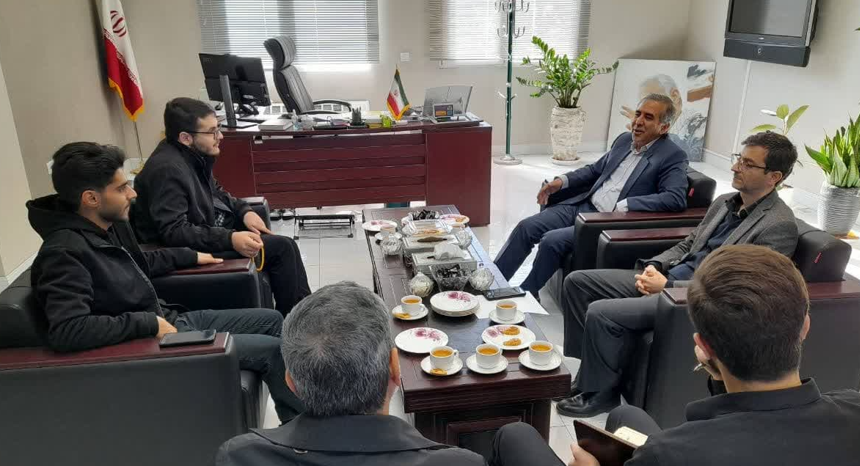 دیدار انجمن بسیج دانشجویی دانشگاه آزاد اسلامی واحد قزوین با مدیر کل صمت استان قزوین 