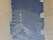 حمله رژیم صهیونیستی به ساختمانی در ضاحیه بیروت/ تجمع مردم در محل حمله با شعار «لبیک یا نصرالله»