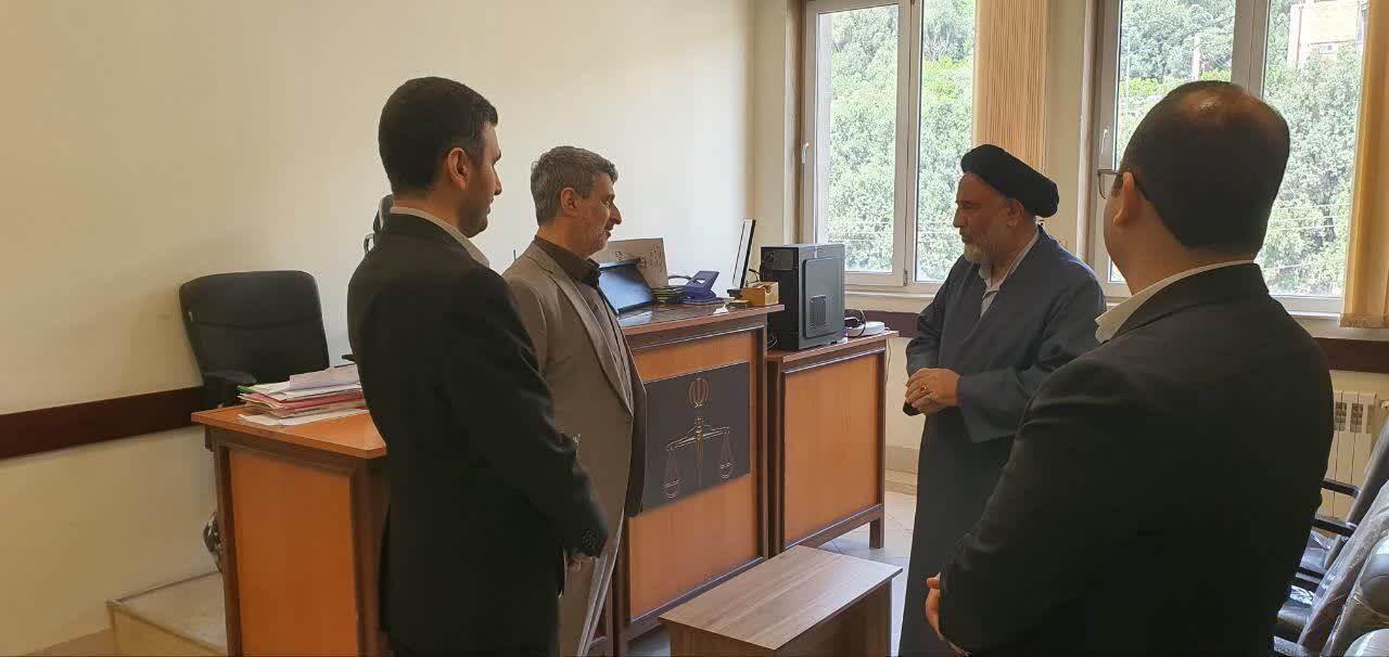 بازدید رئیس کل دادگستری استان گیلان از دادگستری شهرستان رودبار و افتتاح مجتمع مسکونی