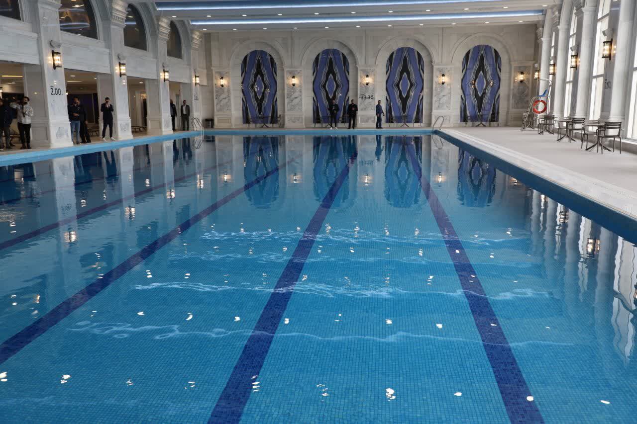 بازدید وزیر ورزش و جوانان از پروژه‌های ورزشی آمل؛ افتتاح استخر خصوصی و بازدید از مجموعه کاله