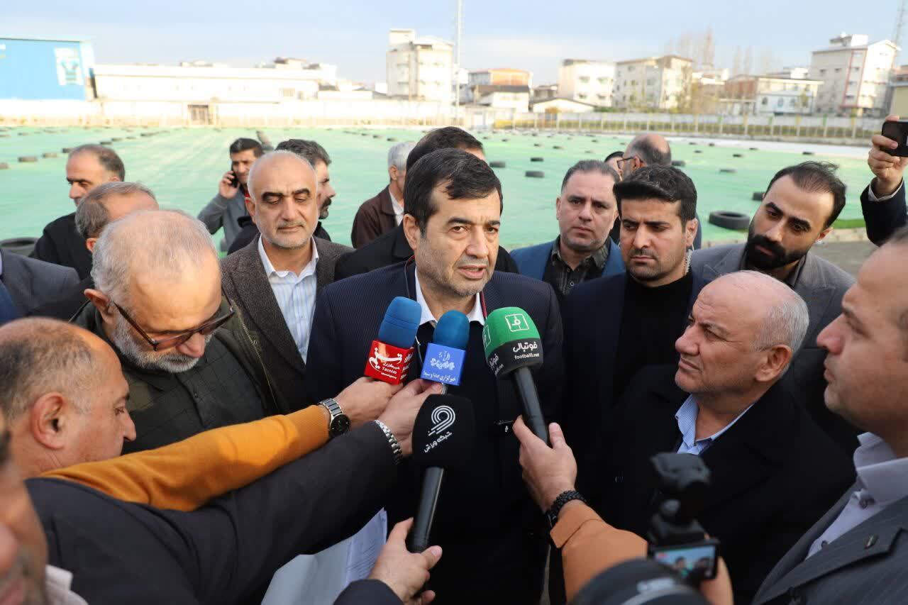 کمک مالی وزارت ورزش و‌ جوانان برای ایمن سازی سکوهای ورزشگاه شهید وطنی