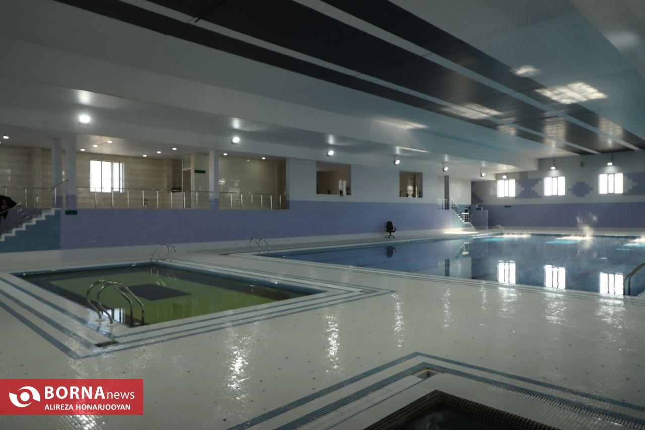 استخر سرپوشیده هندیجان پس از ۱۵ سال با حضور وزیر ورزش به بهره‌برداری رسید