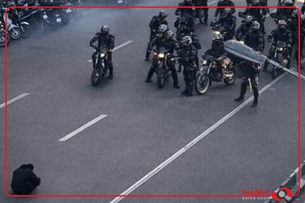 تصاویر دوربین پلیس از ماجرای نمادسازی جدید ضدانقلاب