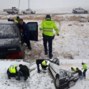 تمامی محورهای مواصلاتی اردبیل برفی و لغزنده است/ انسداد محور خلخال–پونل تا اطلاع ثانوی