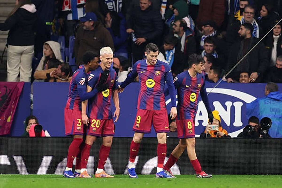 قفل دروازه اسپانیول در دقایق پایانی شکست/ صدر همچنان در اختیار بارسلونا