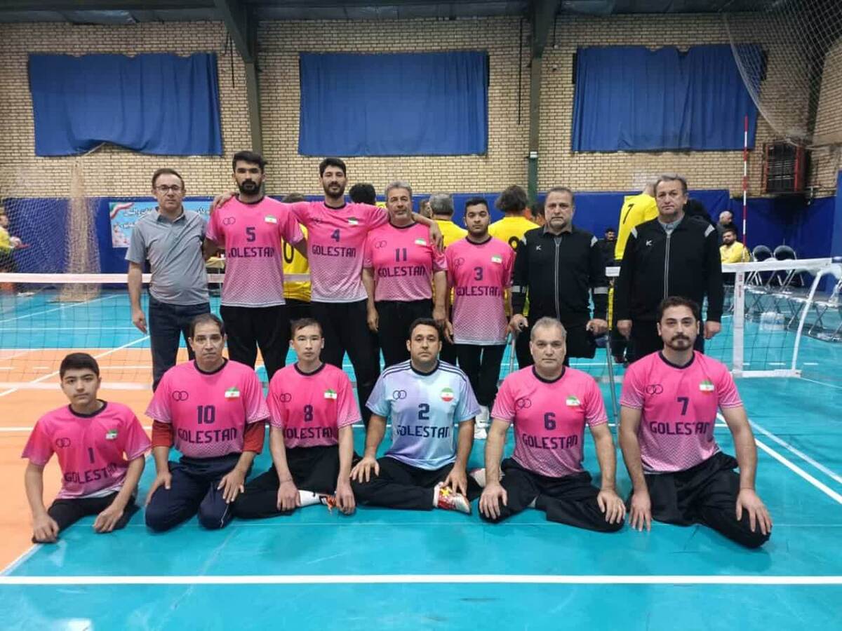 درخشش والیبال نشسته ‌گلستان در مسابقات قهرمانی کشور