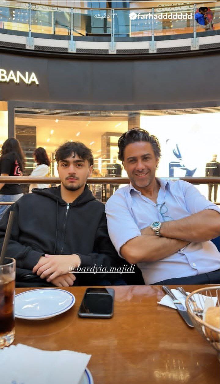 رونمایی دوباره فرهاد مجیدی از پسرش+ عکس رونمایی دوباره فرهاد مجیدی از پسرش+ عکس