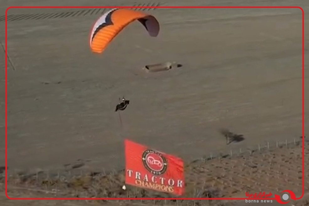 استوری جالب بیرانوند از چتربازی که پرچم تراکتور را به پرواز درآورد