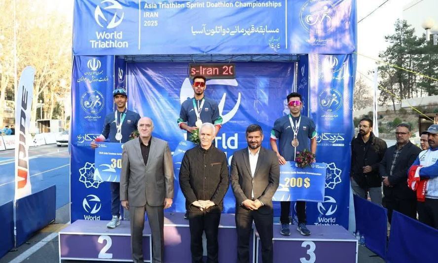 نایب قهرمانی افتخارآمیز میثم رضایی در مسابقات دواتلون 