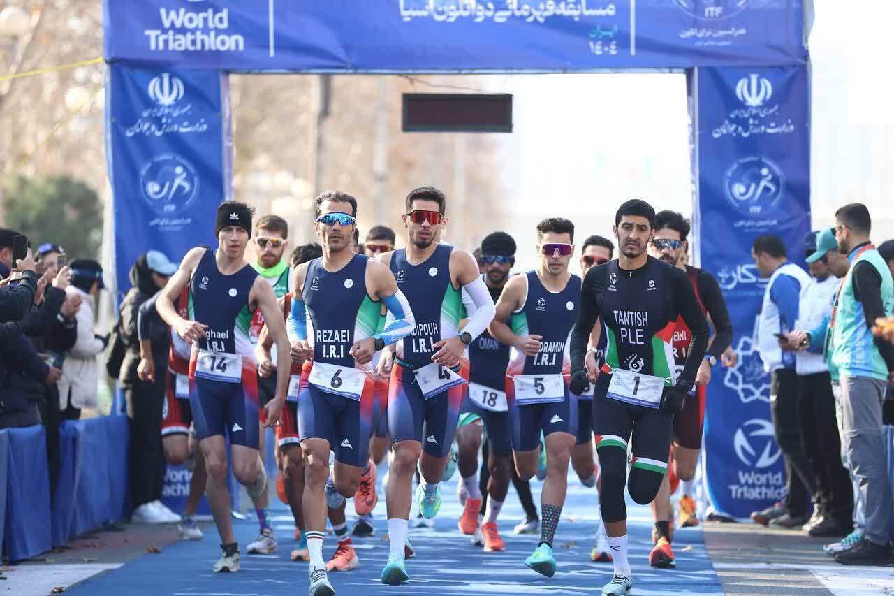 نایب قهرمانی افتخارآمیز میثم رضایی در مسابقات دواتلون 