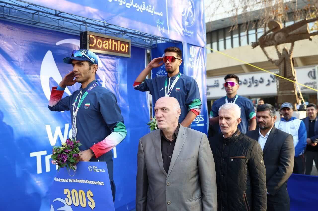 نایب قهرمانی افتخارآمیز میثم رضایی در مسابقات دواتلون 