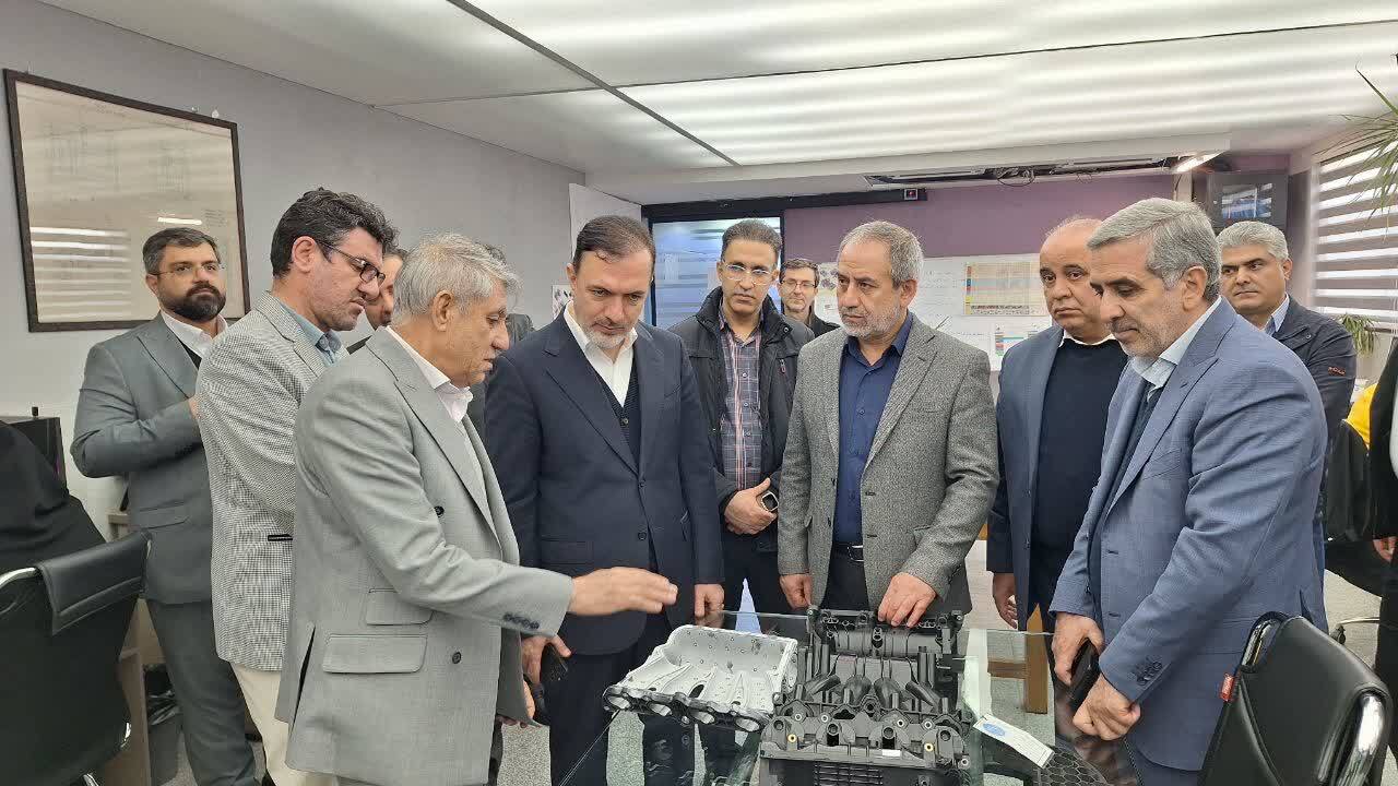 بازدید مدیرعامل صندوق ضمانت صادرات خودرو از واحد صنعتی مژده وصل پارسیان