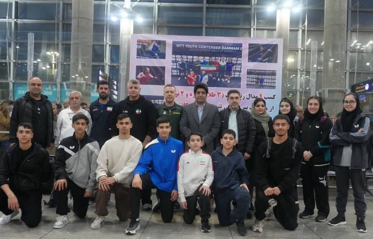 شاگردان شیشه گرها در مسابقات تنیس روی میز کانتندر عربستان گل کاشتند