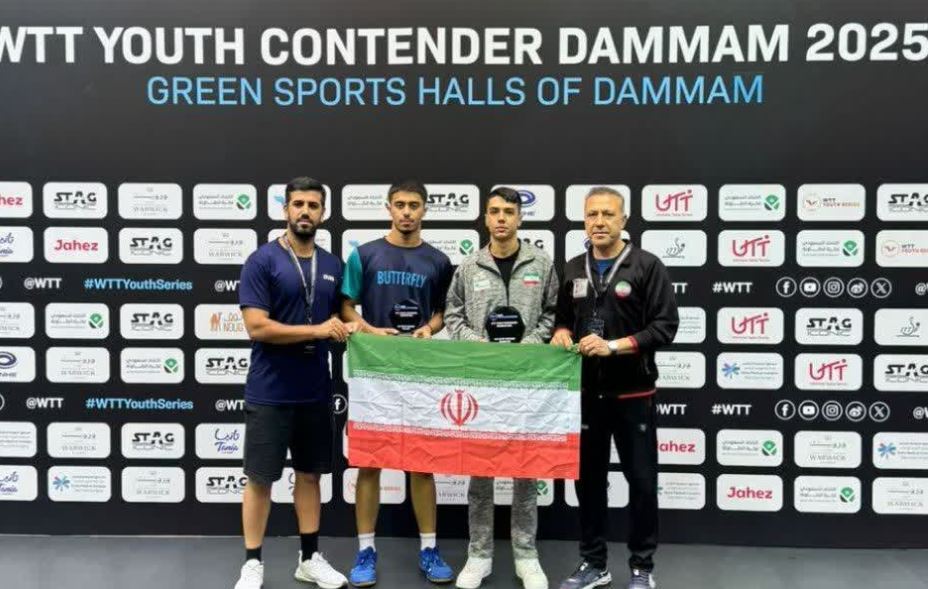 شاگردان شیشه گرها در مسابقات تنیس روی میز کانتندرعربستان گل کاشتند