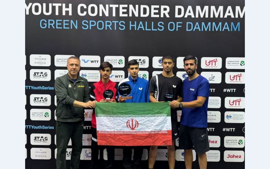 شاگردان شیشه گرها در مسابقات تنیس روی میز کانتندرعربستان گل کاشتند