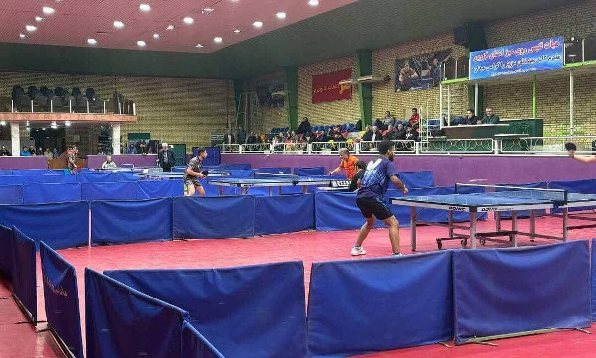 صعود ۶ تیم برتر به مرحله نهایی لیگ برتر تنیس روی میز کارگری در قزوین