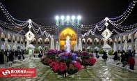 حرم مطهر رضوی در شب میلاد جوادالائمه (ع) گل‌باران می‌شود