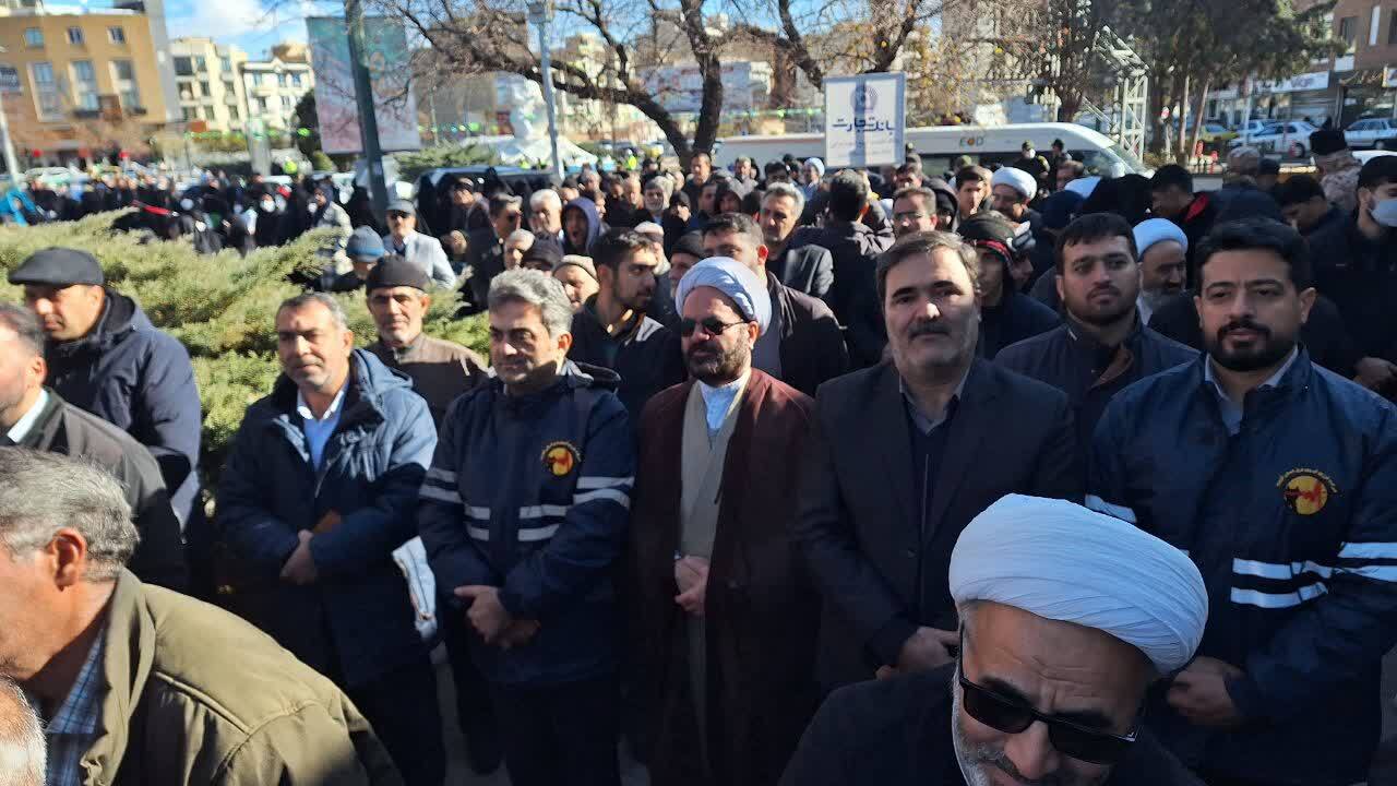 تجمع گرامیداشت حماسه ۹ دی در قزوین برگزارشد 