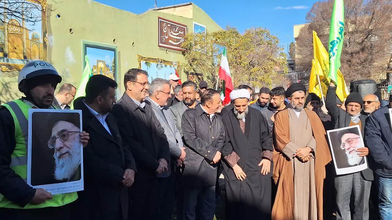 تجمع گرامیداشت حماسه ۹ دی در قزوین برگزارشد 