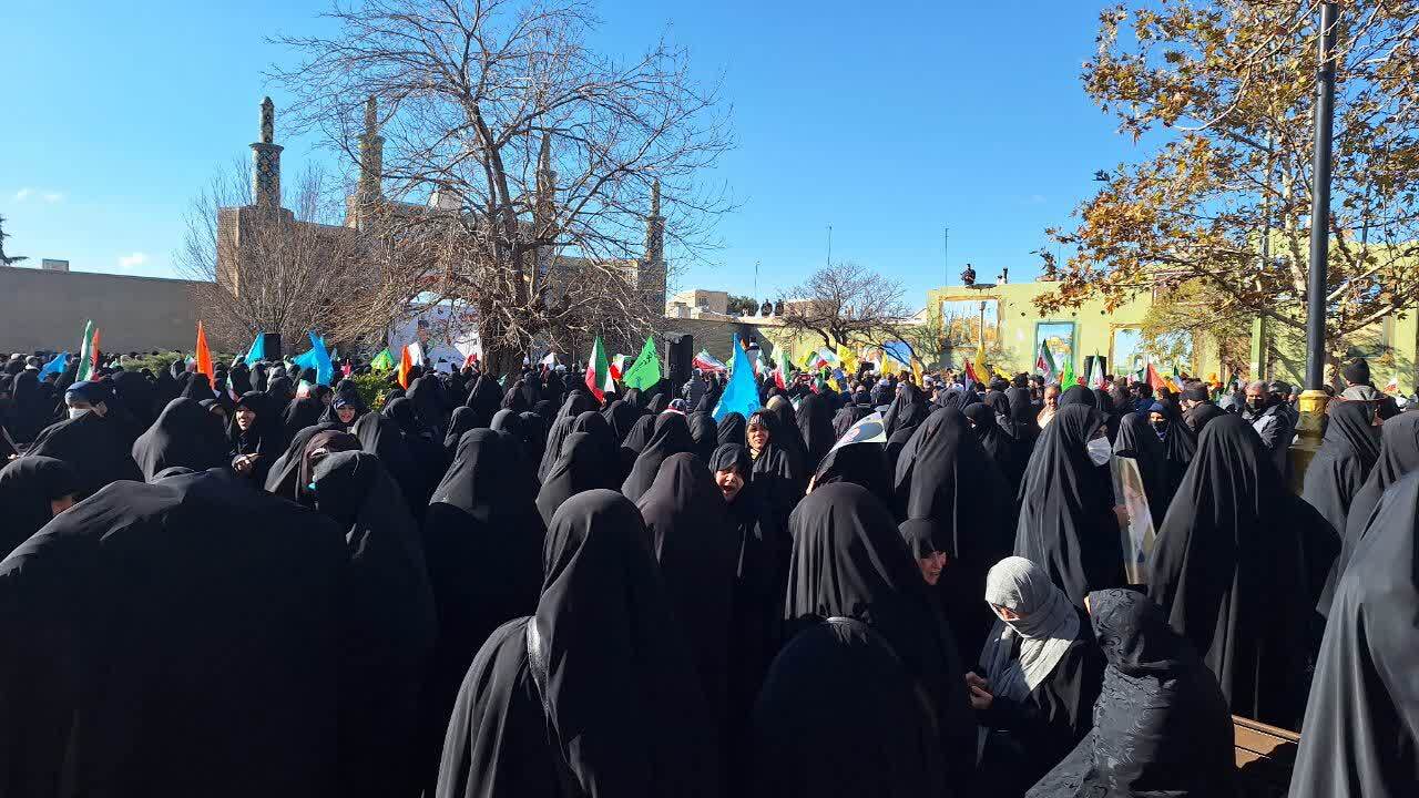 تجمع گرامیداشت حماسه ۹ دی در قزوین برگزارشد 