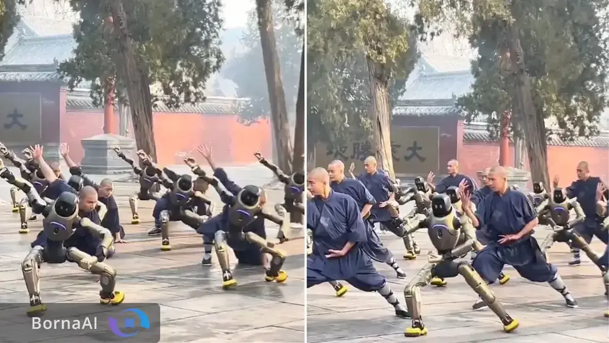 کونگ‌فوی آینده در شائولین؛ ربات‌های انسان‌نما شانه‌به‌شانه راهبان چینی+ فیلم