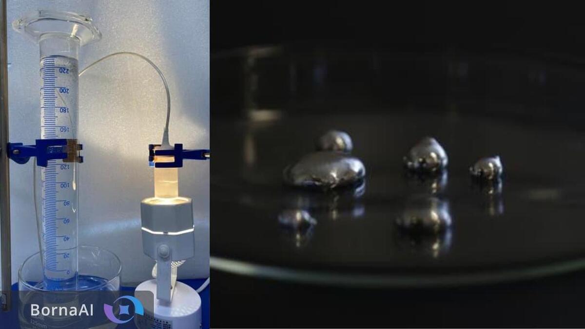 تولید هیدروژن پاک از آب دریا با نور خورشید و فلز مایع