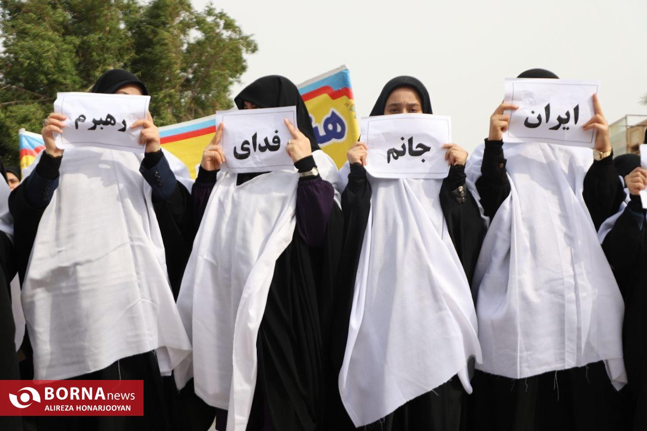 حماسه حضور خوزستان در چهلوهفتمین بهار انقلاب؛ از اهواز تا کرانههای اروند، یکصدا در دفاع از میهن حماسه حضور خوزستان در چهلوهفتمین بهار انقلاب؛ از اهواز تا کرانههای اروند، یکصدا در دفاع از میهن