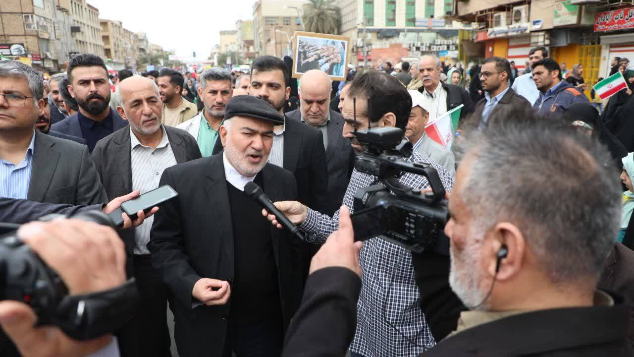 استاندار خوزستان: مردم ایران شکست‌ناپذیر اند و از پیچ تاریخی عبور خواهند کرد