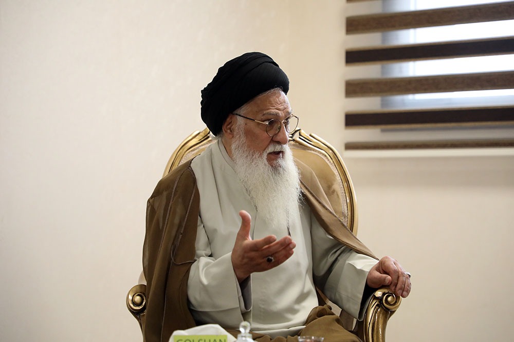 بازدید حجت الاسلام والمسلمین سیّدمحمدکاظم خوانساری از بیمارستان امیرالمومنین(ع)