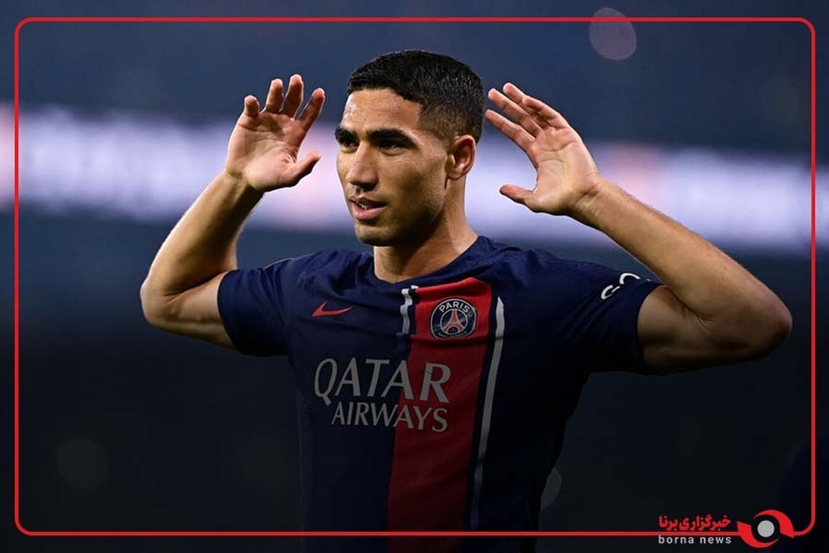 گل دوم پاری سن ژرمن به آرسنال توسط اشرف حکیمی