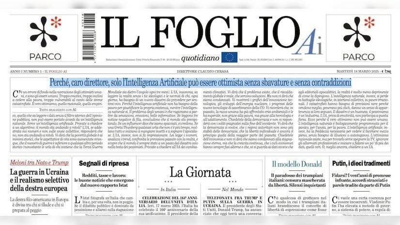 هوش مصنوعی دست به قلم شد/ انتشار نخستین روزنامه تولید شده با AI