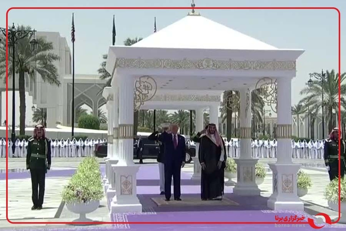 استقبال بن‌سلمان از ترامپ در قصر الیمامه