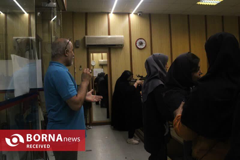 مسابقات تیراندازی بانوان خبرنگار برگزار شد