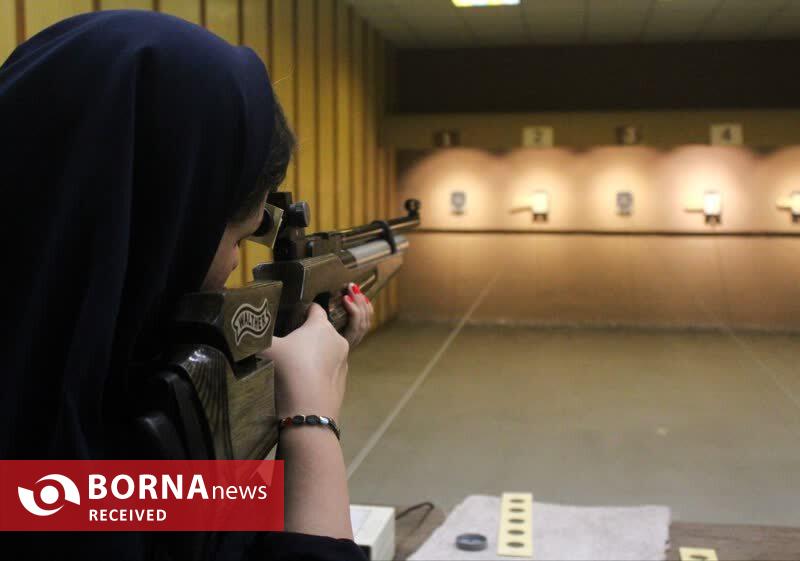 مسابقات تیراندازی بانوان خبرنگار برگزار شد