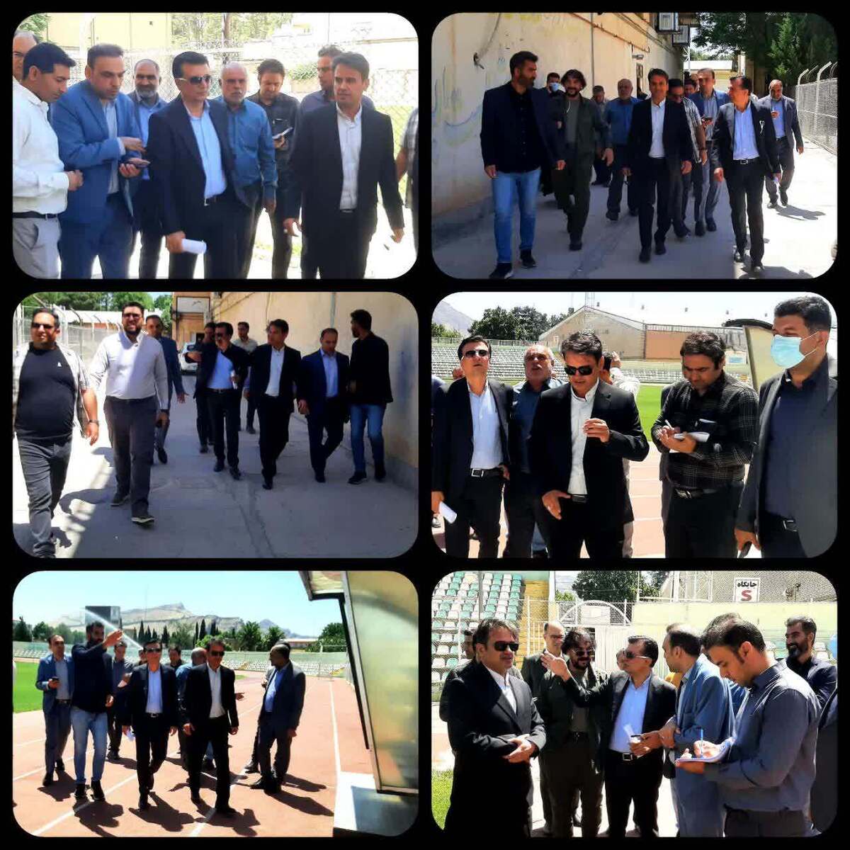 بازدید مدیر ورزش وجوانان لرستان به همراه نماینده سازمان لیگ فوتبال کشور از مجموعه وررشی تختی خرم آباد