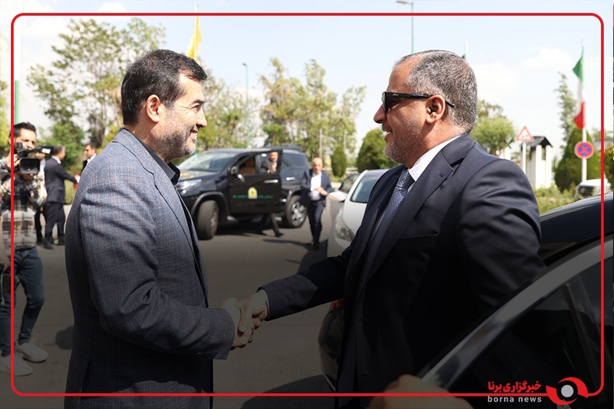 استقبال رسمی وزیر ورزش و جوانان کشورمان از احمد محمدحسین قاسم المبرقع وزیر ورزش و جوانان عراق