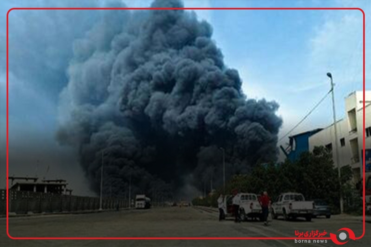 تصاویر هوایی از محل وقوع حریق در بندر شهید رجایی حاکی از آن است که شعله‌های آتش در اکثر نقاط خاموش شده است